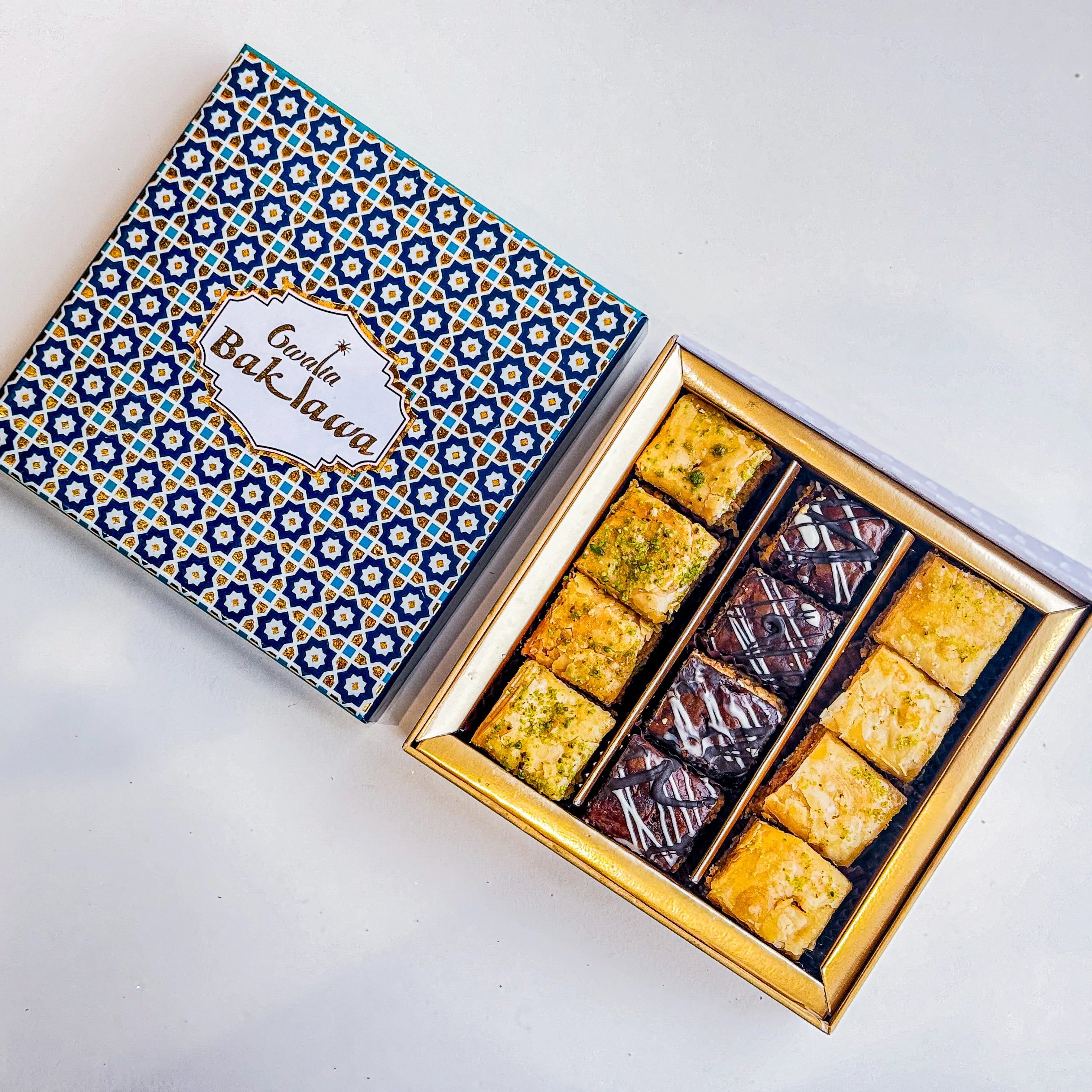Assorted Square Baklawa Box