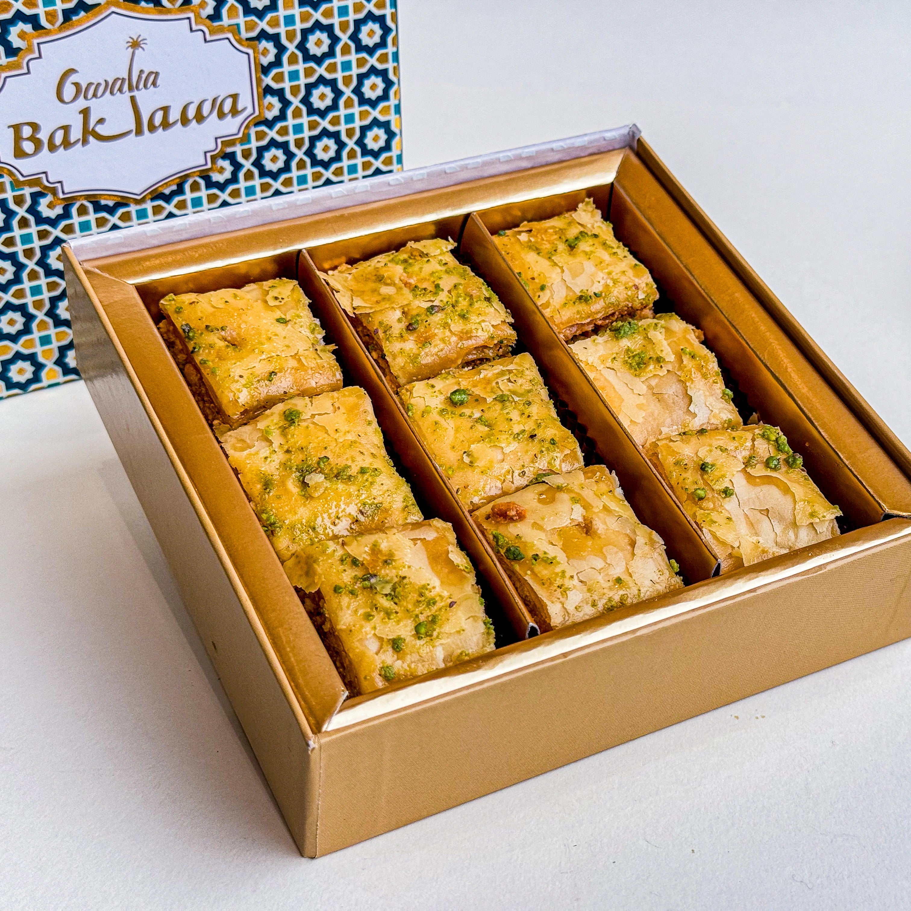 pistachio square baklawa