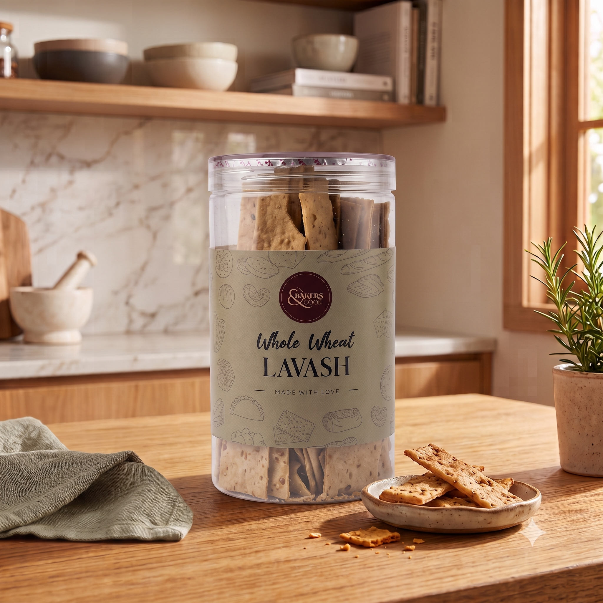 Whole Wheat Sesame Lavash