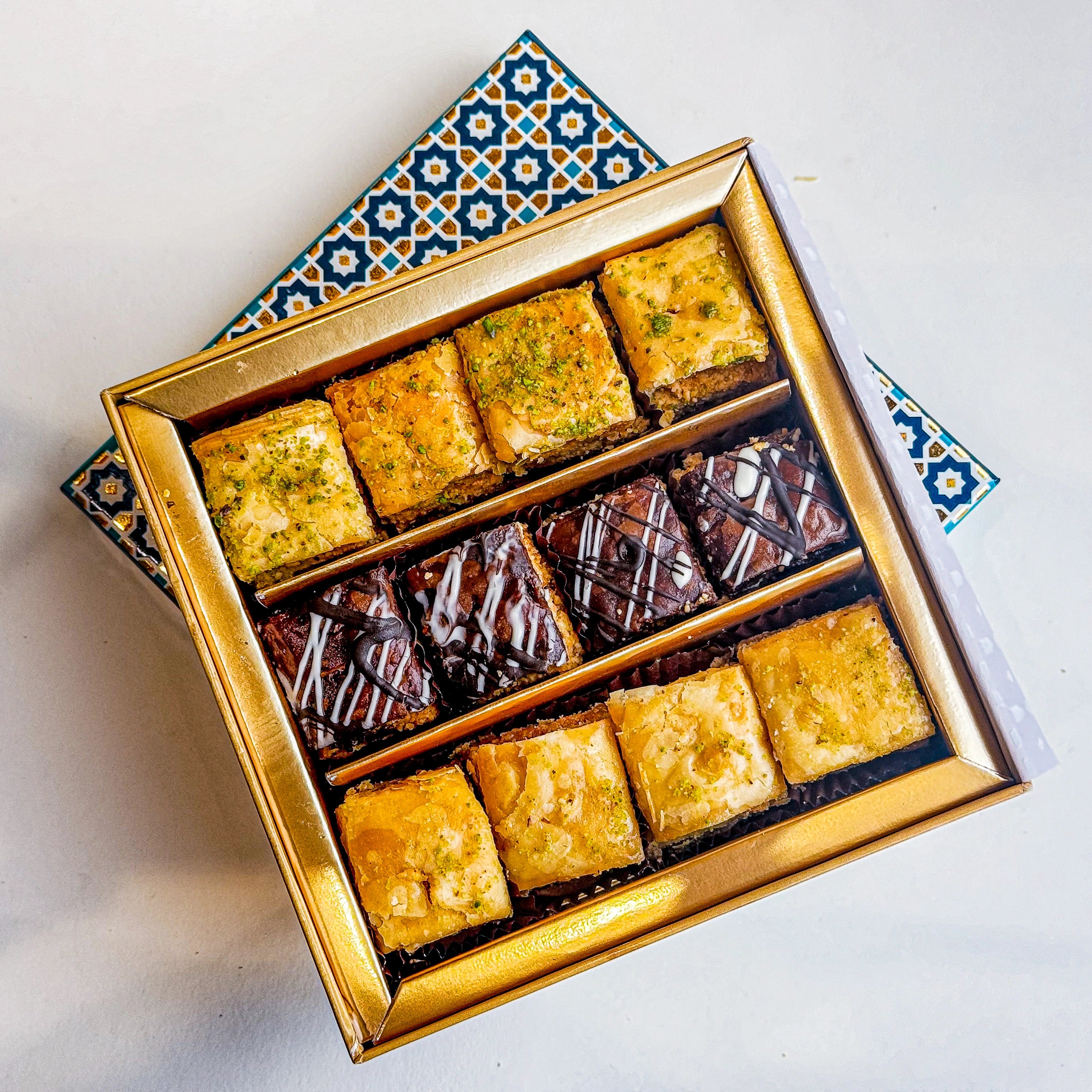 Assorted Square Baklawa Box